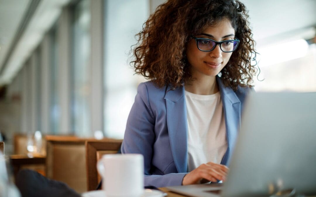 woman using Opus Clip